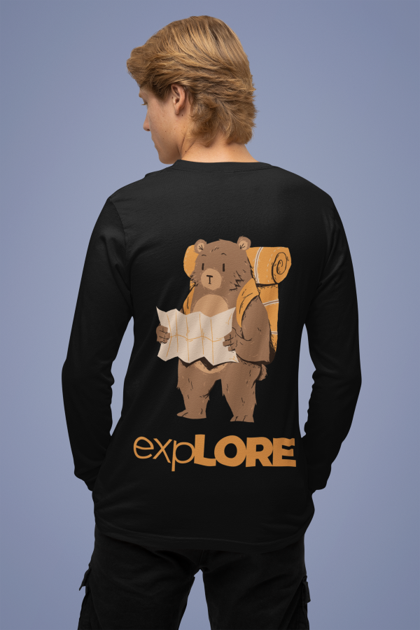 Dark & Dusky Explore Edition Round Neck Full Sleeve T-Shirt