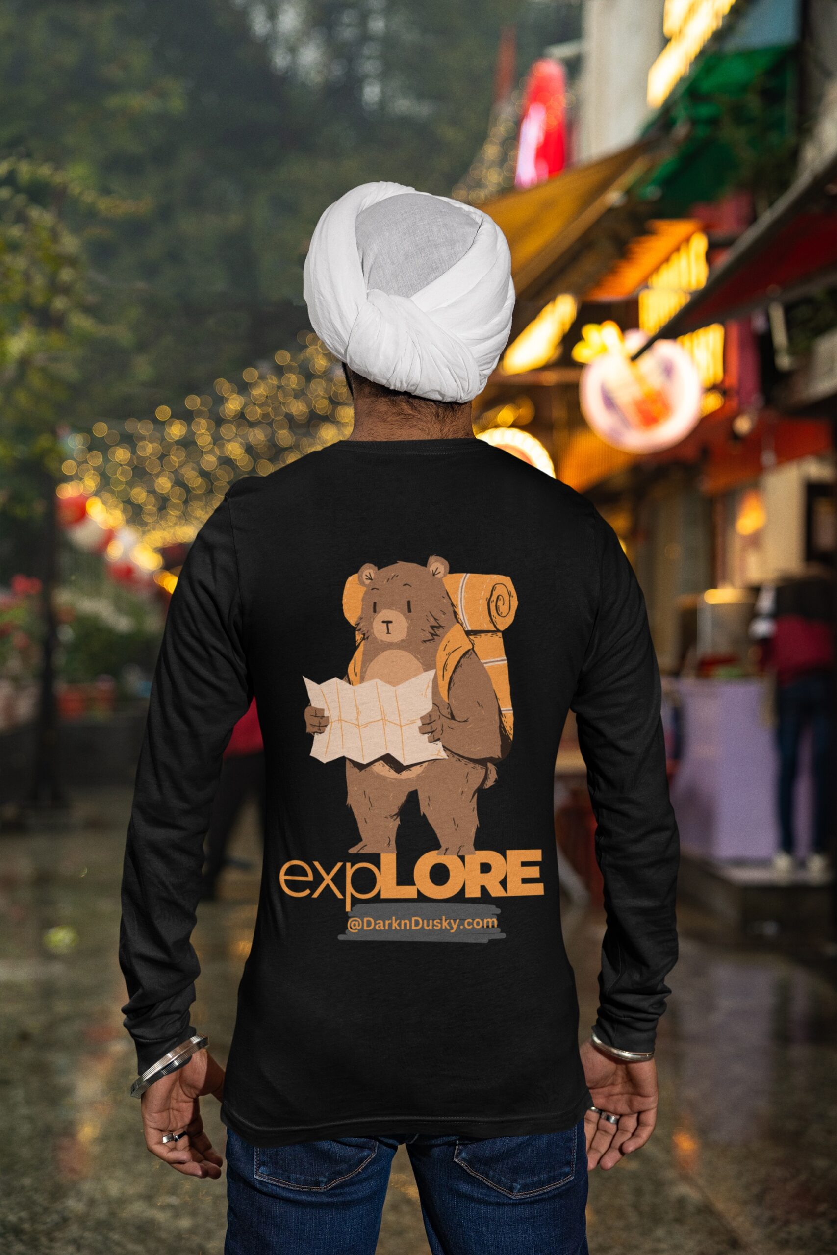 back-view-bella-canvas-long-sleeve-tee-mockup-of-a-man-wearing-a-turban-m38611