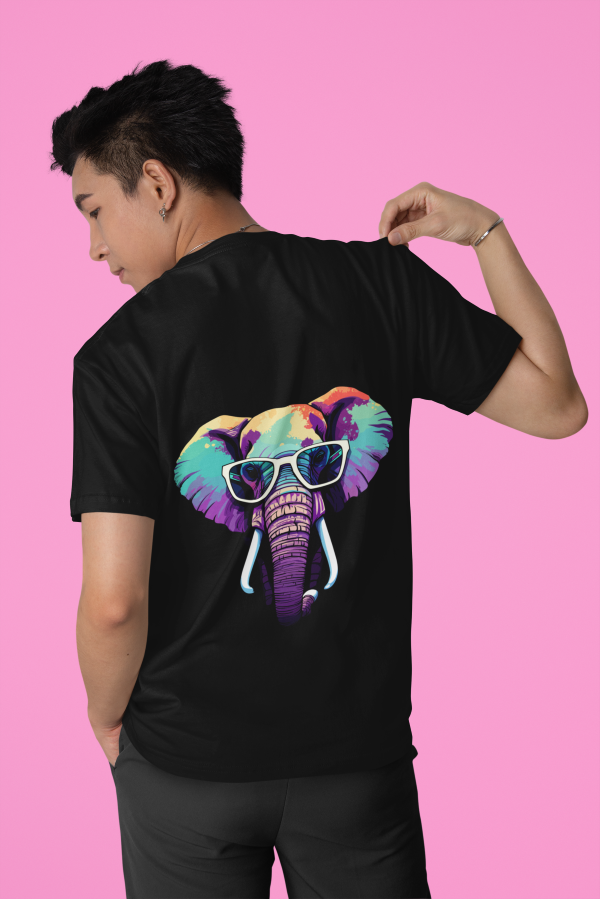 Vibrant Elephant Edition - Round Neck Half Sleeve T-Shirt