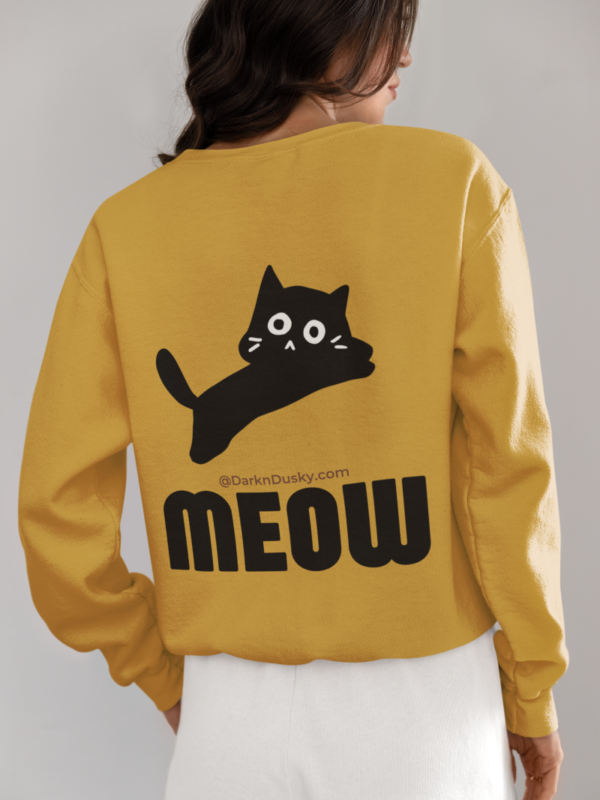 Funny Bold Cat Sweatshirt & Brand Design