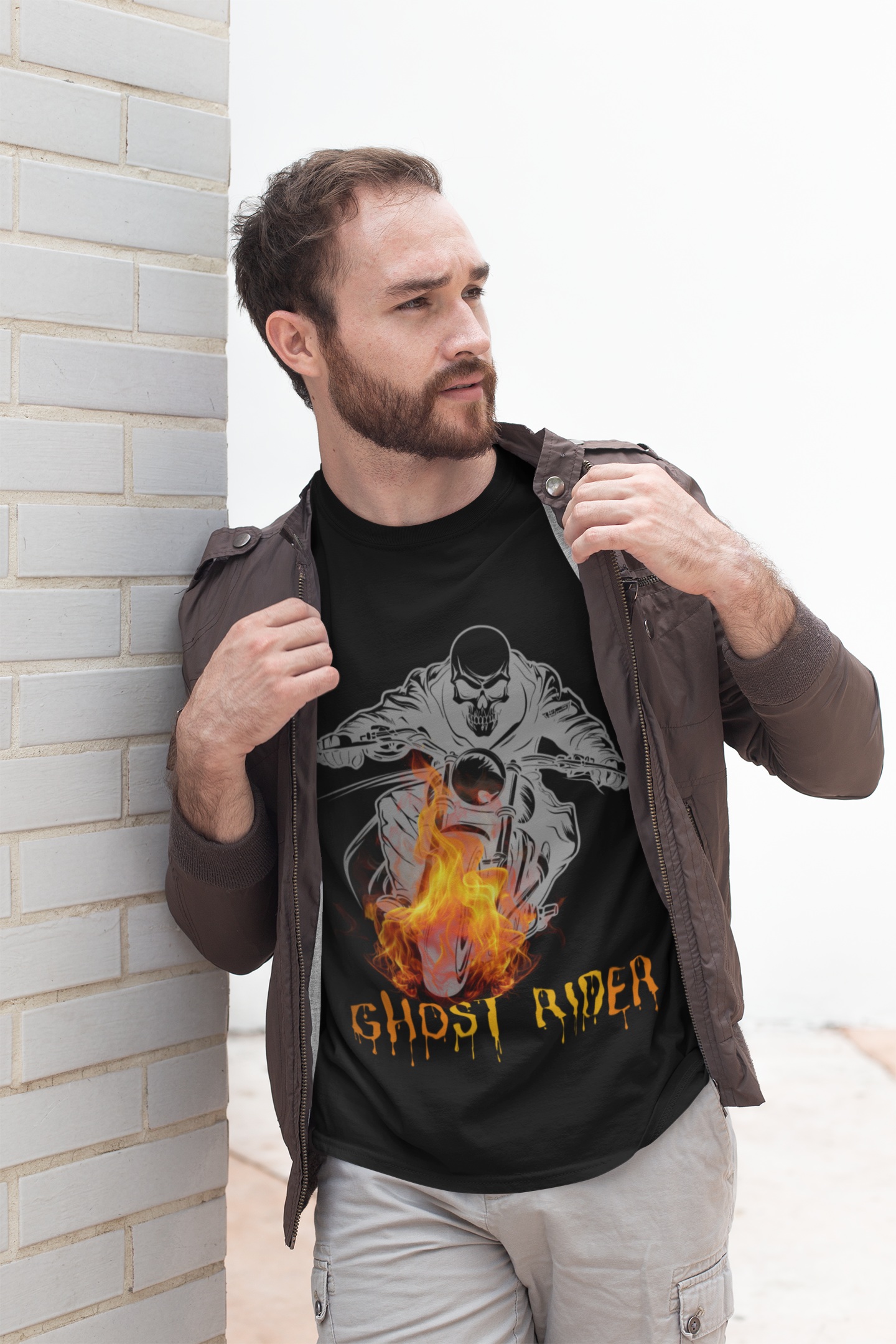 Ghost Rider: Fire-Breathing Bike Fury – Oversized Classic Tee