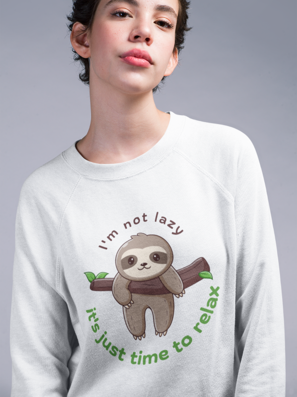 Women’s Cute Sloth Printed Sweatshirt