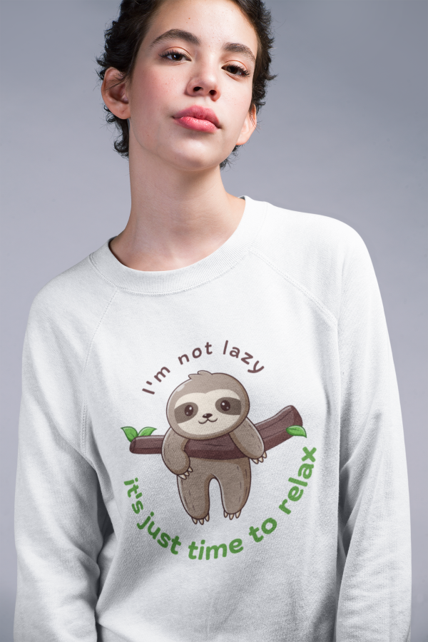 Women’s Cute Sloth Printed Sweatshirt