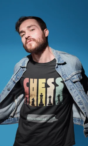 Checkmate Style – Cotton Round Neck Chess Theme T-Shirt